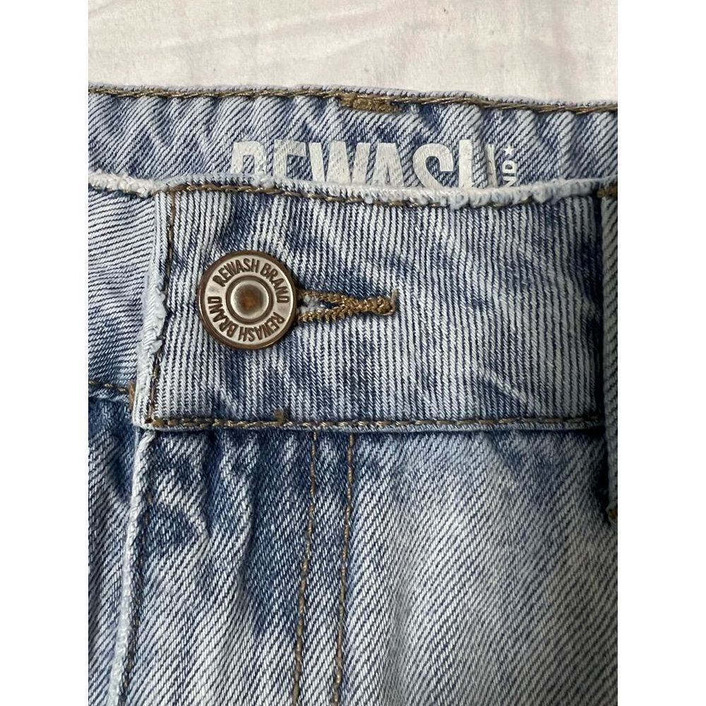 REWASHED Super High Rise High Thigh Cut Shorts Custom Designer Distressed size 5 - Picture 6 of 6
